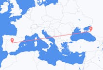 Fly fra Krasnodar til Madrid