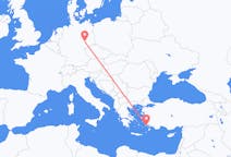 Vluchten van Leipzig, Duitsland naar Kos, Griekenland