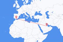 Loty z Al-Hufuf, Arabia Saudyjska do Malagi, Hiszpania