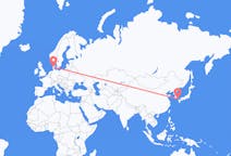 Flights from Tsushima, Japan to Billund, Denmark