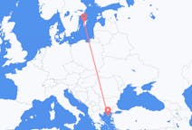 Fly fra Visby til Lemnos