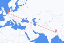 Flyreiser fra Bagdogra, India til Amsterdam, Nederland