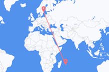 Flyreiser fra Mauritius, Mauritius til Stockholm, Sverige