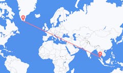 Flights from Krabi, Thailand to Qaqortoq, Greenland