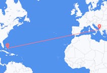 Flyrejser fra Rock Sound, Bahamas til Tirana, Albanien