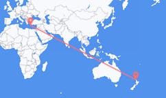 Flyg från Whangarei, Nya Zeeland till Karpathos, Grekland