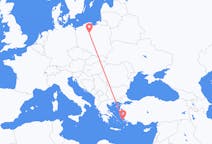 Flights from Leros, Greece to Bydgoszcz, Poland