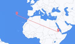 出发地 埃塞俄比亚希雷目的地 葡萄牙蓬塔德尔加达的航班