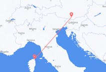 Flyreiser fra Klagenfurt, Østerrike til Bastia, Frankrike