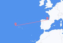 Flights from Flores Island, Portugal to Bilbao, Spain
