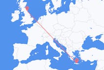 Flights from Heraklion, Greece to Newcastle upon Tyne, England