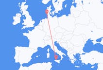 Flug frá Palermo, Ítalíu til Westerland, Þýskalandi