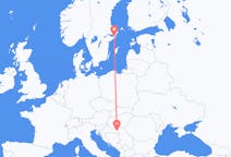 Vluchten van Osijek, Kroatië naar Stockholm, Zweden