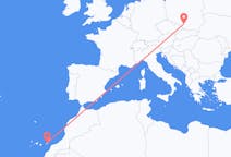 Flyreiser fra Ajuy, Spania, til Katowice, Spania