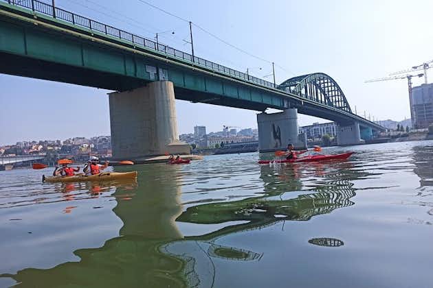  Kayaking under Belgrade bridges
