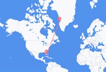 Voli da Miami, Stati Uniti ad Aasiaat, Groenlandia