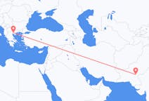 파키스탄발 수쿠르, 그리스행 테살로니키 항공편