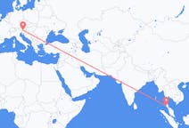 Flyrejser fra Krabi, Thailand til Klagenfurt, Østrig