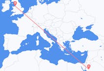 Flights from Tabuk, Saudi Arabia to Liverpool, England