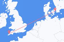 Flyg från Newquay, England till Köpenhamn, Danmark