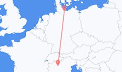 Flyg från Lübeck, Tyskland till Milano, Italien