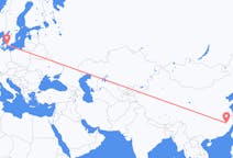 Flyg från Shangrao, Kina till Köpenhamn, Danmark