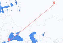 Fly fra Khanty-Mansiysk til Istanbul