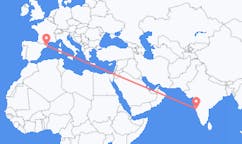 Flights from Belgaum, India to Girona, Spain