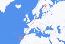 Flights from Kajaani, Finland to Tenerife, Spain