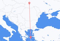 Fly fra Ivano-Frankivsk til Mykonos