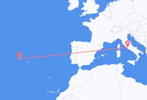 Flights from Rome, Italy to Horta, Azores, Portugal