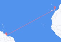เที่ยวบินจาก จอร์จทาวน์ ไปยัง เกาะลันซาโรเต