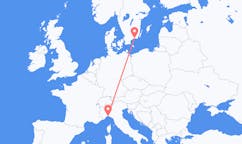 Flights from Genoa, Italy to Ronneby, Sweden