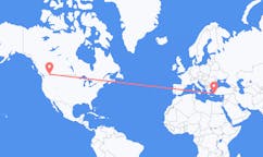 Flights from Castlegar, Canada to Bodrum, Turkey