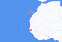 Loty z Bissau, Gwinea Bissau do Las Palmas de Gran Canaria, Hiszpania