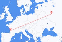 Flights from Kaluga, Russia to Bordeaux, France