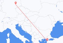 Fly fra Çanakkale til Leipzig