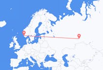 Flights from Tyumen, Russia to Stavanger, Norway