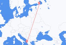 Flights from Saint Petersburg, Russia to Corfu, Greece