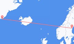 出发地 格陵兰出发地 库鲁苏克目的地 瑞典松兹瓦尔的航班