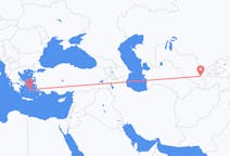 出发地 乌兹别克斯坦出发地 撒馬爾罕目的地 希腊纳克索斯的航班