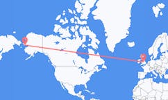 Flyg från Nome, USA till Birmingham, England