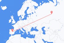 Flights from Uray, Russia to Madrid, Spain