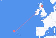 Flights from Flores Island, Portugal to Edinburgh, the United Kingdom