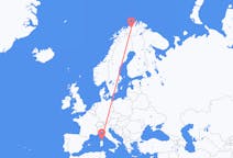 Flyg från Figari, Frankrike till Alta, Norge