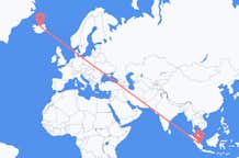 Flyreiser fra Jambi City, Indonesia til Akureyri, Island