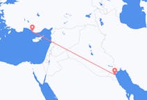 Loty z Kuwejt, Kuwejt do Gazipasa, Turcja