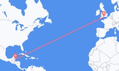 出发地 伯利兹考克島前往英格兰的伯恩茅斯的航班