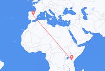 Flyreiser fra Kilimanjaro-fjellet, Tanzania til Madrid, Spania