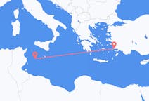 Flights from Bodrum, Turkey to Lampedusa, Italy